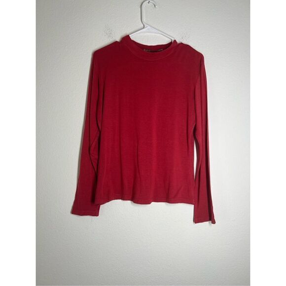 Enjoy Red Long Sleeve T-shirt Size M/ 42 EU - Picture 1 of 10